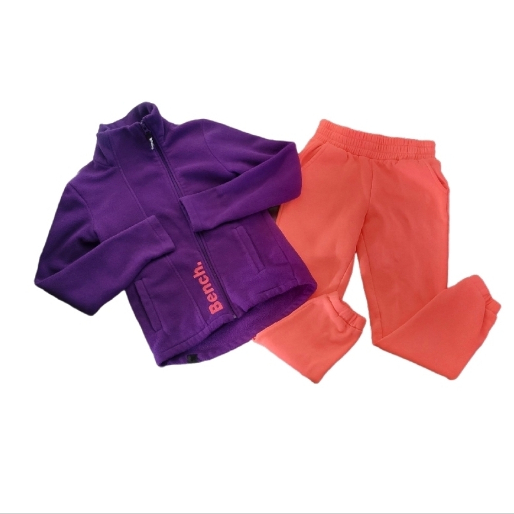 BENCH Youth 10-12 (M) Fleece Jacket + DUNNES Joggers Set Bright Cozy Bundle